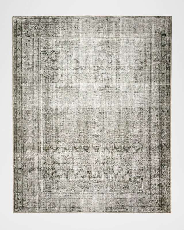 Nala Olive Power-Loomed Rug, 8' x 10'